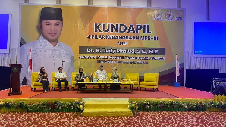 Sosialisasi empat pilar oleh anggota MPR/DPR Rudi Mas’ud.