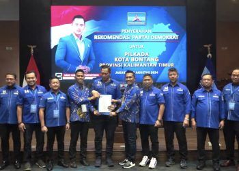 Pilkada Bontang, AHY Serahkan Rekomendasi Demokrat untuk Sutomo-Nasrullah, Pastikan Berlayar di Pilkada Bontang