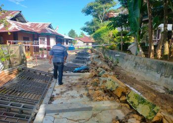 Pagar Kantor Lurah Kanaan yang Ambruk Bakal Diperbaiki Tahun Ini