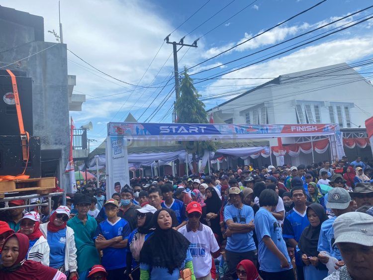 Ribuan warga padati deklarasi pasangan Basri Rase-Chusnul Dhihin.