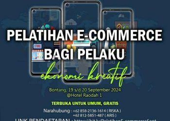 Dispoparekraf Bontang Buka Pelatihan E-Commerce untuk Pelaku Usaha Ekonomi Kreatif
