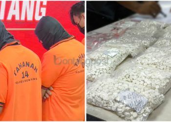 Ringkus Dua Pengedar, Polres Bontang Sita 16.379 Butir Dobel L