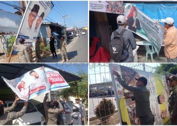 Memasuki Masa Kampanye, Alat Peraga Peserta Pilkada Bontang Ditertibkan