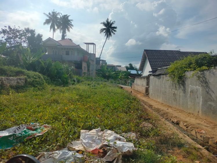 Empat lahan milik warga Tanjung Laut tak lagi masuk dalam desain pembangunan polder (Jelita/bontangpost.id)