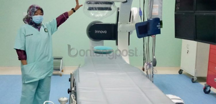 Alkes canggih Cath Lab GE Innova IGS 5 Angiography di Klinik Jantung RSUD Taman Husada Bontang.