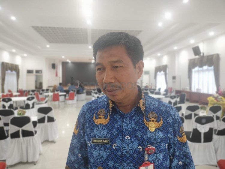 Kepala Badan Perencanaan Pengembangan, Riset, dan Inovasi Daerah (Bapperida) Amiruddin Syam