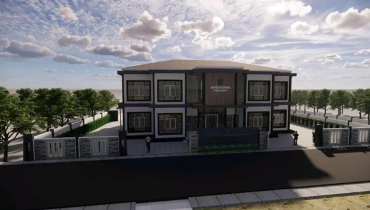 Dinas PUPRK telah memiliki desain terkait rencana pembangunan kantor Kelurahan Berbas Pantai. (DINAS PUPRK BONTANG)