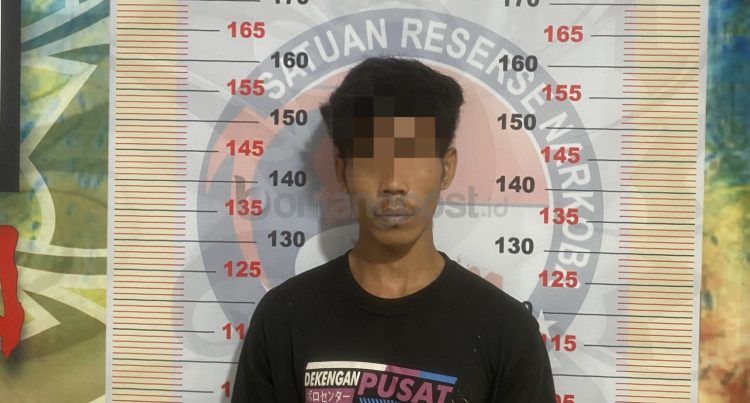 Pengedar sabu di Guntung ditahan di Mapolres Bontang
