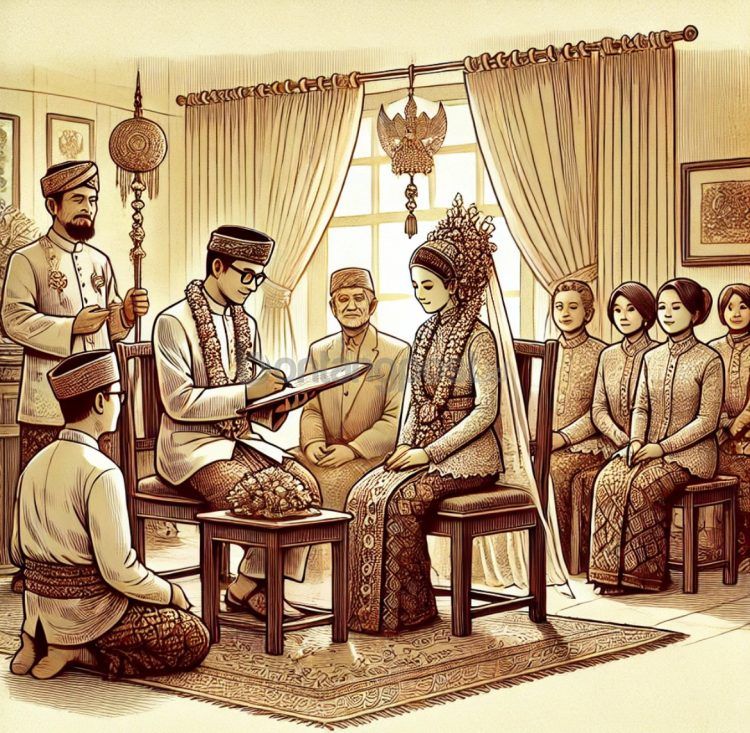 Ilustrasi pernikahan. (Dok Bontang Post)