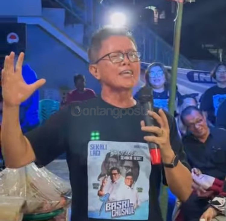 Anggota TP2D Yopie Turang. (Tangkapan layar IG @basrirase)