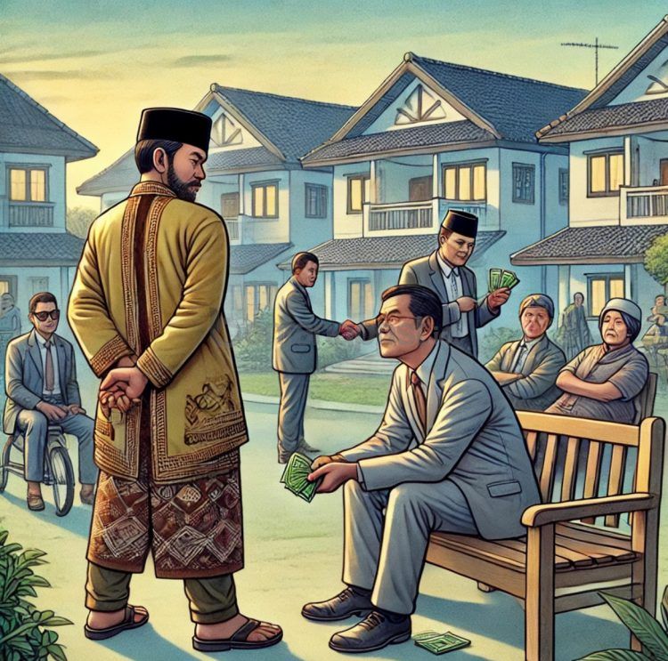 Ilustrasi politik uang. (Dok Bontang Post)