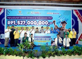 Wujudkan Generasi Andal dan Produktif, UPZ Pupuk Kaltim Salurkan Beasiswa Madani Rp1,5 Miliar