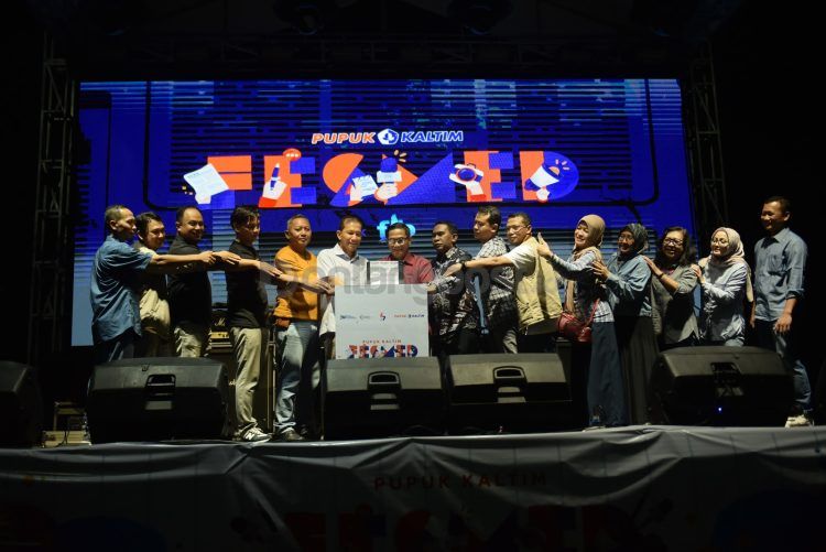 Pupuk Kaltim Festival Media kolaborasi dengan Forum Jurnalis Bontang digelar di Kopkar PKT hingga 16 November 2024