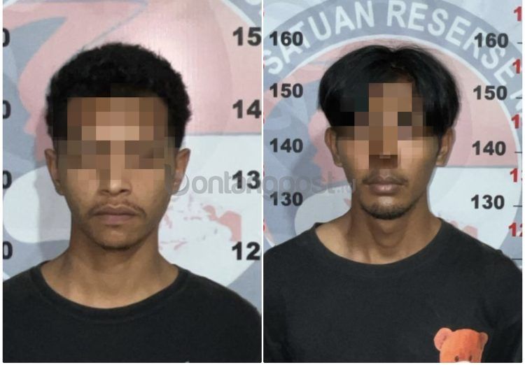 Dua tersangka penyalahgunaan narkoba ditahan di Mapolres Bontang