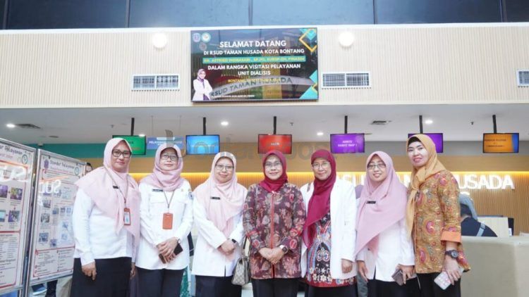 Manajemen RSUD Bontang terima kunjungan Pernefri Kaltim. (Doc. Humas RSUD)