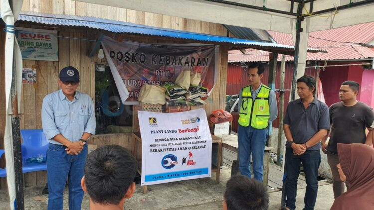 PAMA INDO salurkan bantuan untuk korban kebakaran di Berbas Pantai