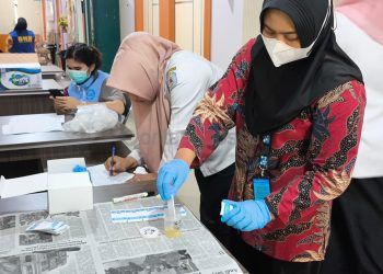 Pegawai Kecamatan Bontang Utara Dites Urine Mendadak, Ini Hasilnya