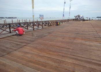 Pembangunan Pelataran Bontang Kuala Hampir Rampung, Siap Digunakan untuk Pesta Laut