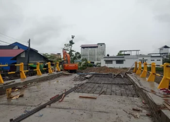 Kontrak Berakhir tapi Pembangunan Jembatan SMPN 7 Bontang Belum Rampung