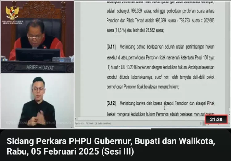 Upaya Isran Noor dan Hadi Mulyadi yang menggugat hasil rekapitulasi KPU kandas
