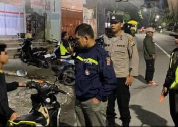 Tiga Motor Berknalpot Brong di Loktuan Terjaring Polisi