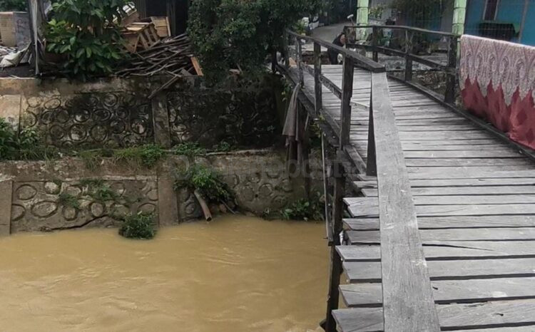 Jembatan di RT 12, Gunung Elai (Nasrullah/bontangpost.id)