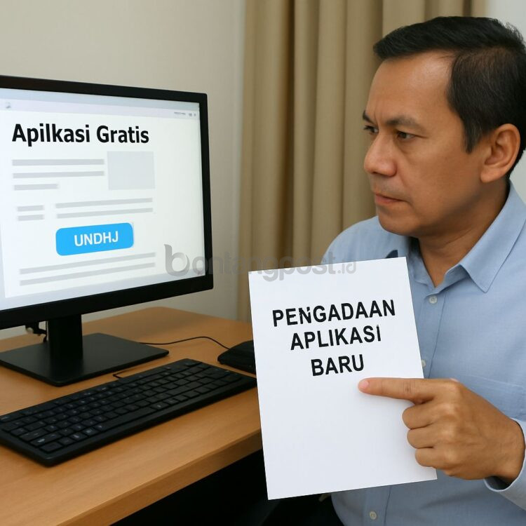 Ilustrasi pengadaan aplikasi baru.