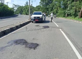 Perbaikan Jalan Cipto Mangunkusumo Bontang Hanya Sementara, Ini Penyebabnya