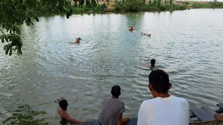 Lokasi korban tenggelam yang disebut eks lubang tambang di Loa Kulu. (IST)