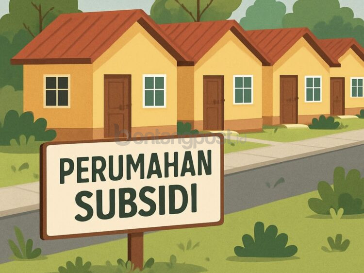 Ilustrasi perumahan subsidi.