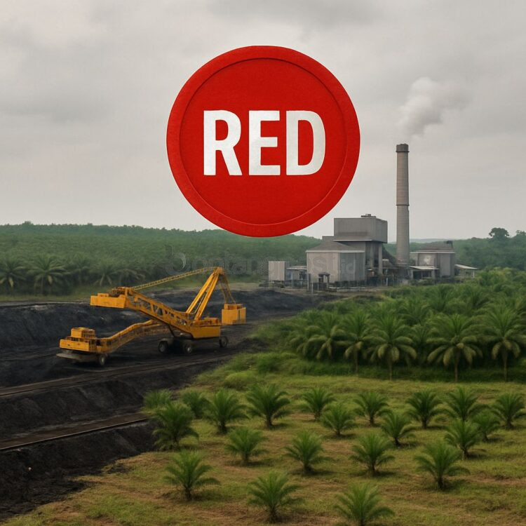 Ilustrasi perusahaan yang mendapat peringkat merah dari KLH.