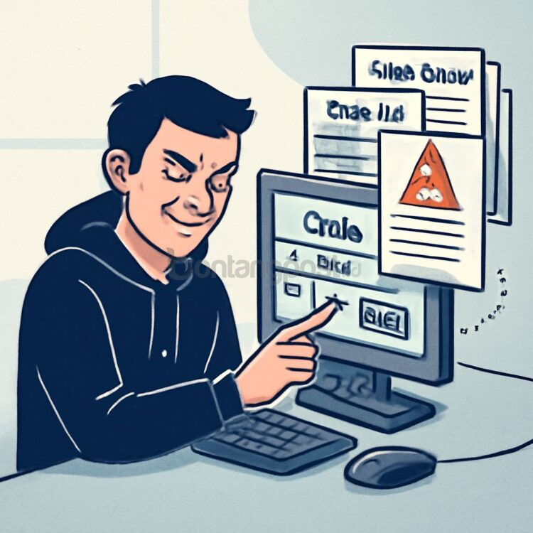 Ilustrasi order fiktif.