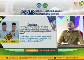 PKKMB Unmul Dinilai Menyimpang, Mahasiswa Baru Disuguhi Panggung Pejabat dan Militer