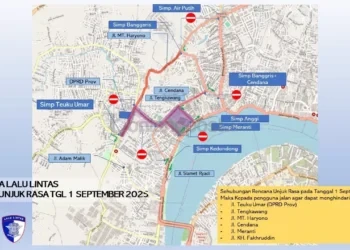 Besok Ada Demo di DPRD Kaltim, Sejumlah Ruas Jalan Ditutup