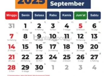 Kalender September 2025 Ada Libur Panjang, Ini Jadwal Lengkap Tanggal Merah dan Cuti Bersama