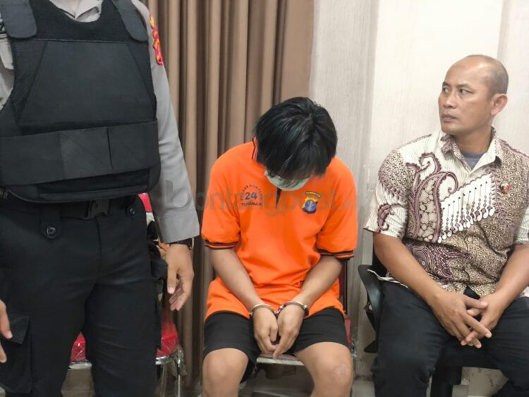 Pemuda yang mempromosikan judi online ditahan di Mapolres Bontang (Nugrah/Bontang Post)