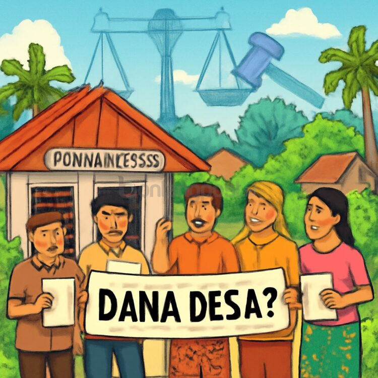 Ilustrasi penyalahgunaan dana desa.