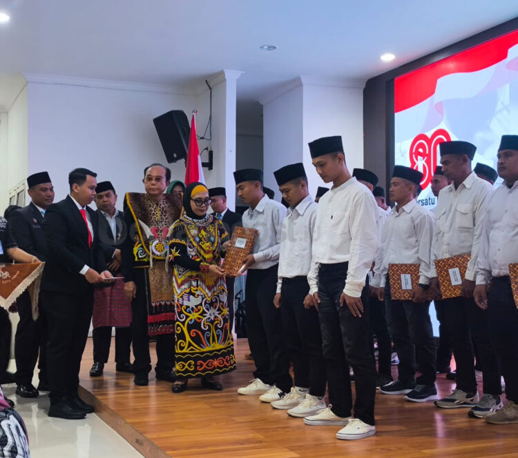 23 orang narapidana Lapas IIA Bontang resmi dinyatakan bebas setelah mendapatkan remisi. (Dwi Kurniawan Nugroho / Bontang post).