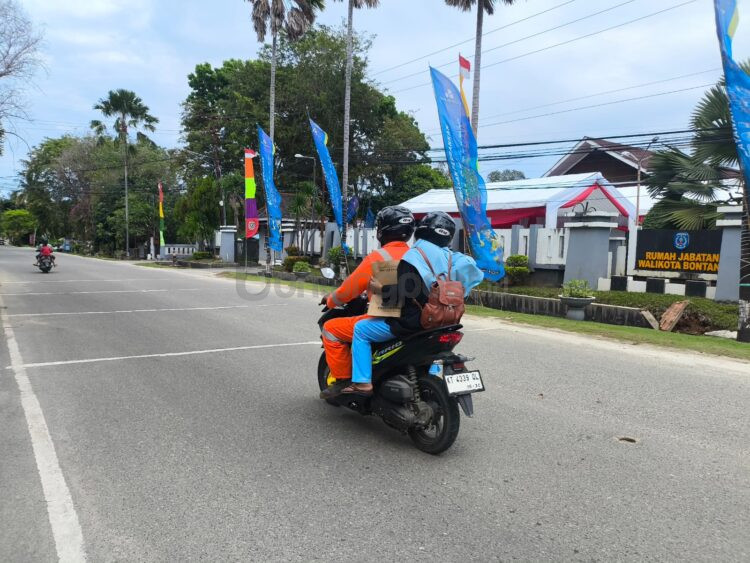Lokasi car free night yang diusulkan Ketua DPRD Kota Bontang Andi Faizal Sofyan Hasdam yakni mulai dari area Rumah Jabatan Wali Kota hingga Kantor KPU Bontang. ( Dwi Kurniawan Nugroho / Bontang Post)