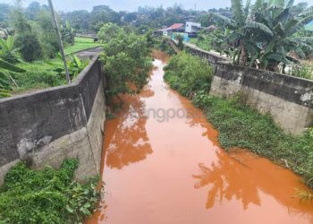 Perubahan Warna Air Sungai Bontang Berasal dari Pembersihan Tangki PDAM