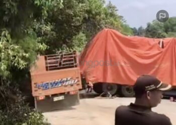 Sempat Lumpuh, Jalan Poros Bontang Samarinda Sudah Bisa Dilewati