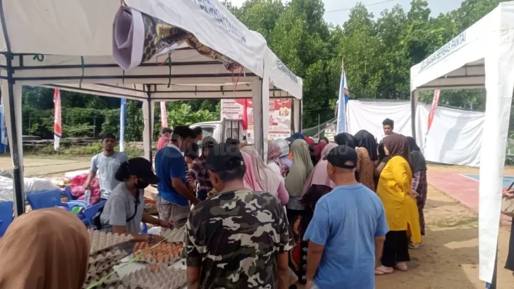 Kegiatan GPM dilaksanakan di halaman kantor Kelurahan Gunung Elai beberapa waktu lalu. (ADIEL KUNDHARA/KP)