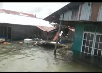 Dua Rumah di Bontang Kuala Ambruk