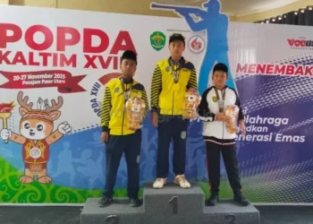 Capaian Atlet Menembak Bontang di Popda XVII Melebihi Target