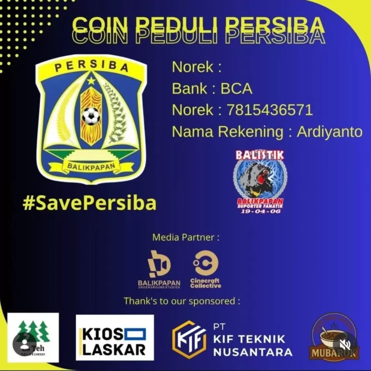 Suporter Balistik galang dana untuk Persiba Balikpapan sebagai bentuk kepedulian atas kondisi finansial tim yang tengah sulit.