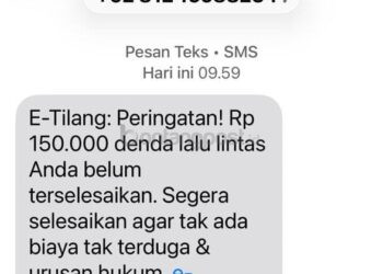 Dapat SMS ETLE? Hati-hati, Polres Bontang Tegaskan Itu Modus Penipuan
