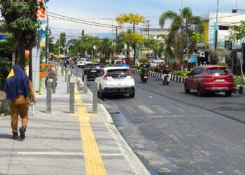 Pembangunan Trotoar Suprapto–MT Haryono Bontang Masuk Tahap Akhir, Rampung Pertengahan Desember