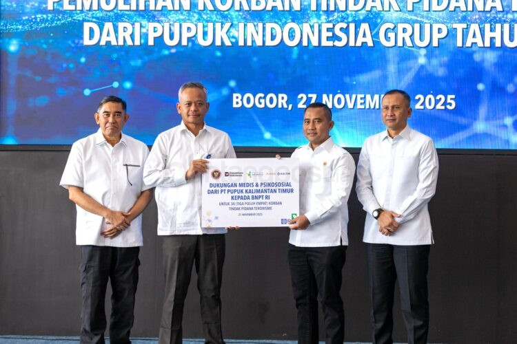 Pupuk Kaltim menyalurkan bantuan psikososial senilai Rp340 juta kepada 34 penyintas terorisme di Sulawesi sebagai wujud kepedulian kemanusiaan