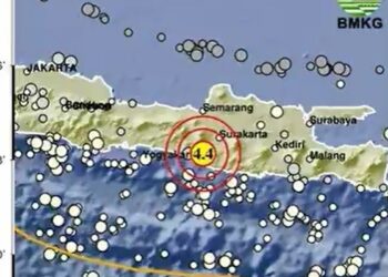 Gempa Magnitudo 4,4 Guncang Yogyakarta, Terasa Hingga Bantul dan Sleman