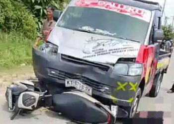 Motor vs Pikap di Poros Sangatta–Bontang, Pengendara Asal Tanjung Laut Meninggal